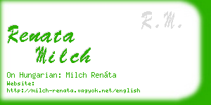 renata milch business card